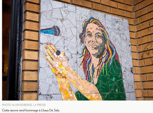 Une mosaïque réalisée par Nelson Barra qui est un hommage à Lhasa De Sela